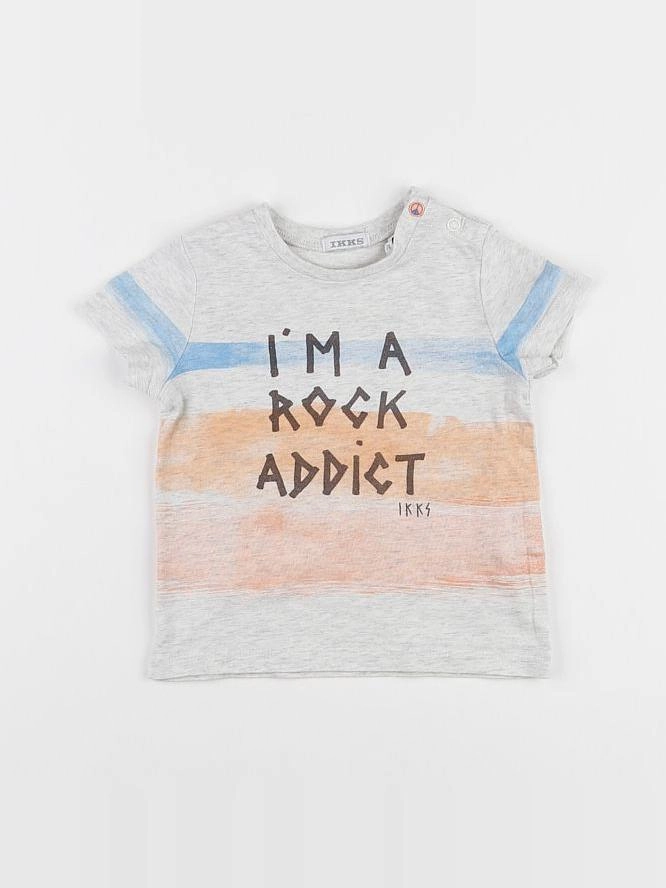 IKKS - tee-shirt gris - 12 mois