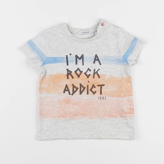 IKKS - tee-shirt gris - 12 mois