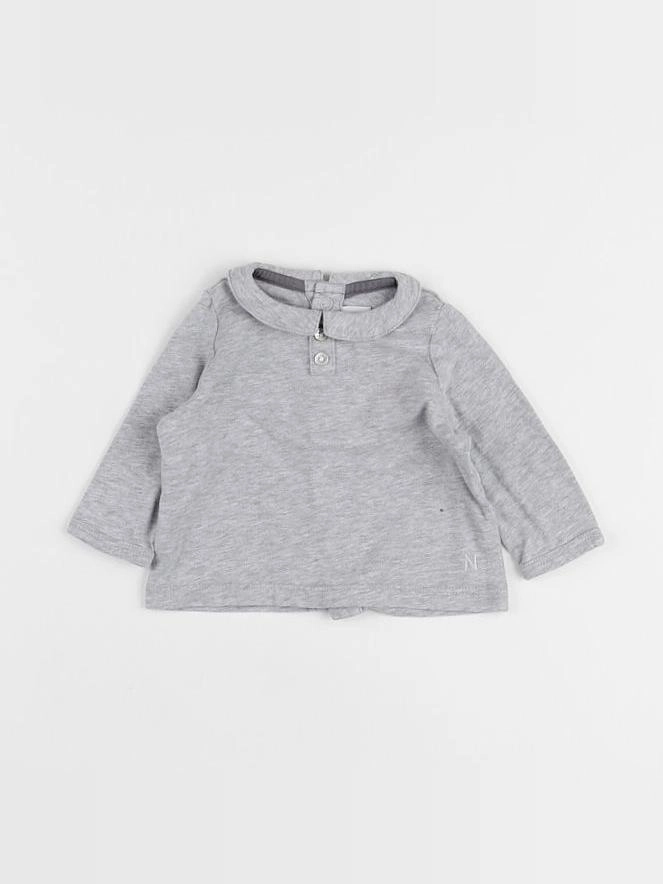 Natalys - polo gris - 3 mois