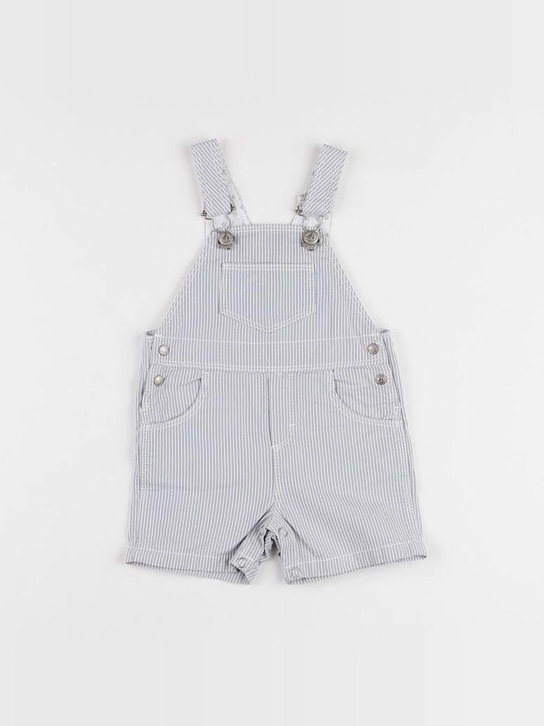 Petit Bateau - salopette gris - 3 mois