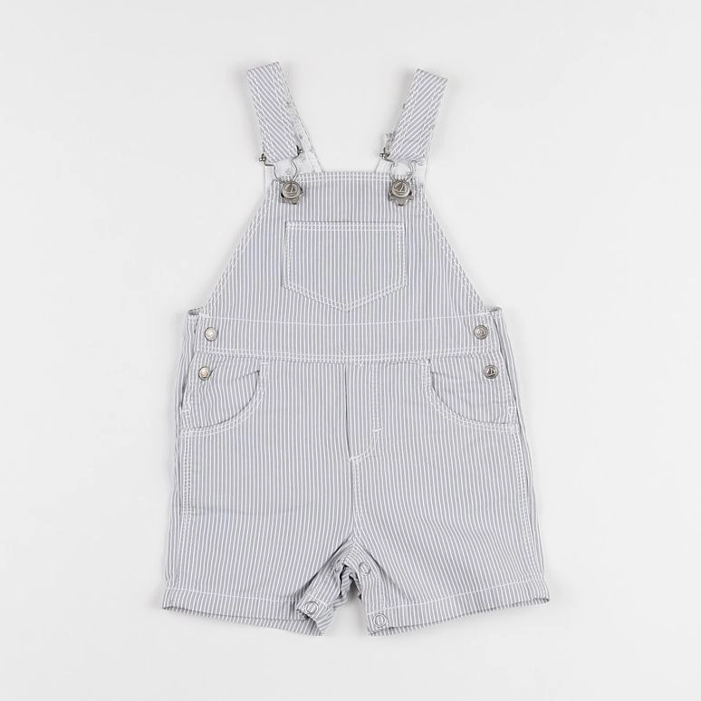 Petit Bateau - salopette gris - 3 mois