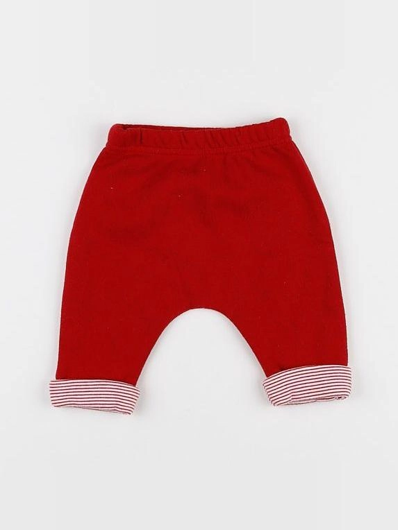 Vertbaudet - sarouel rouge - 1 mois