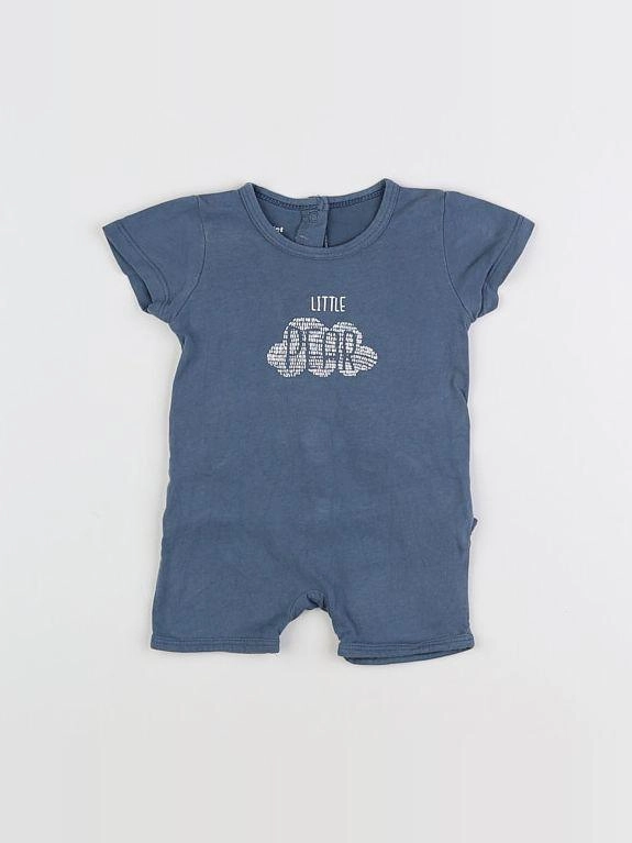 Vertbaudet - pyjama coton bleu - 3 mois