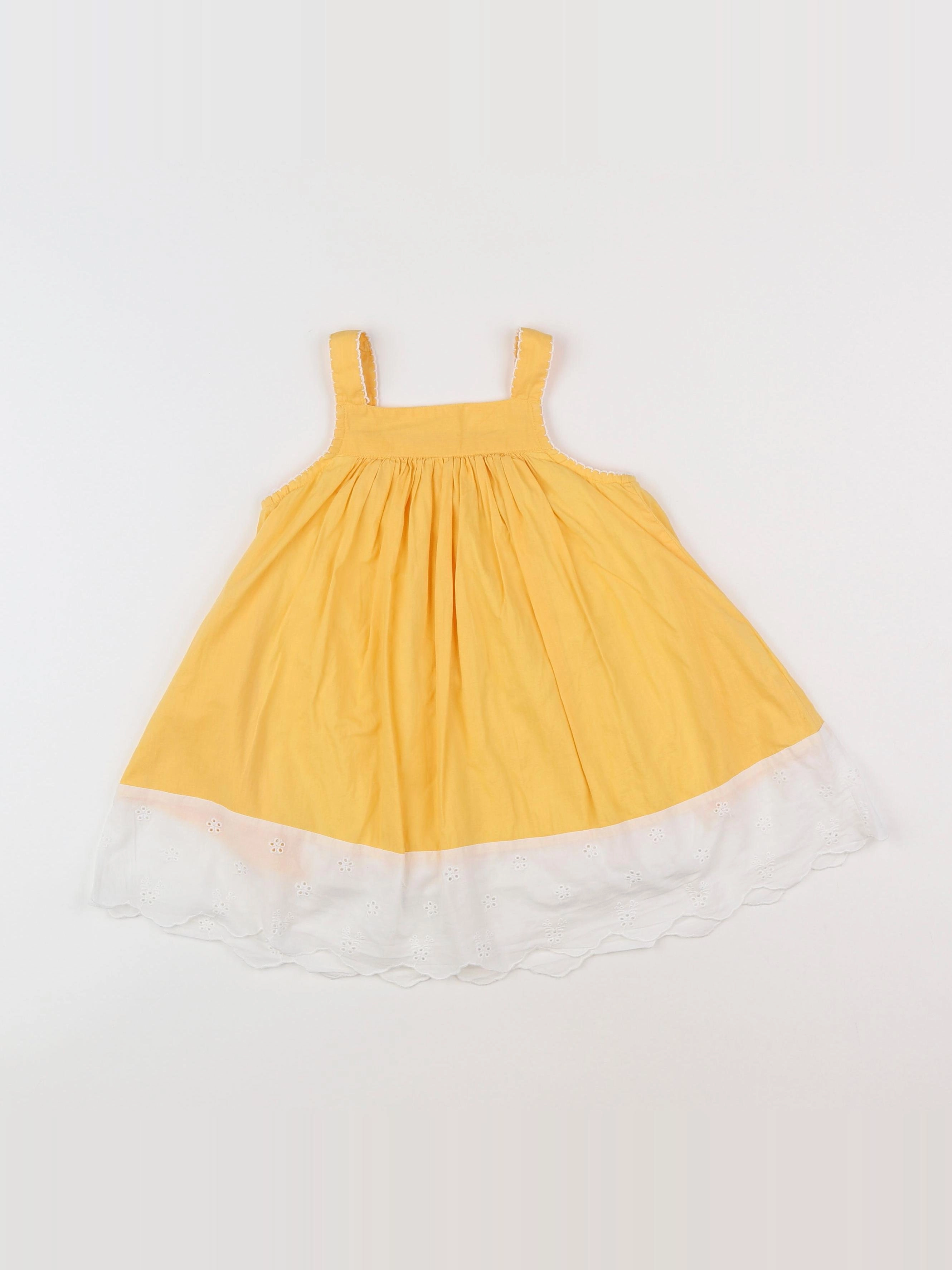 Vertbaudet - robe jaune - 12 mois