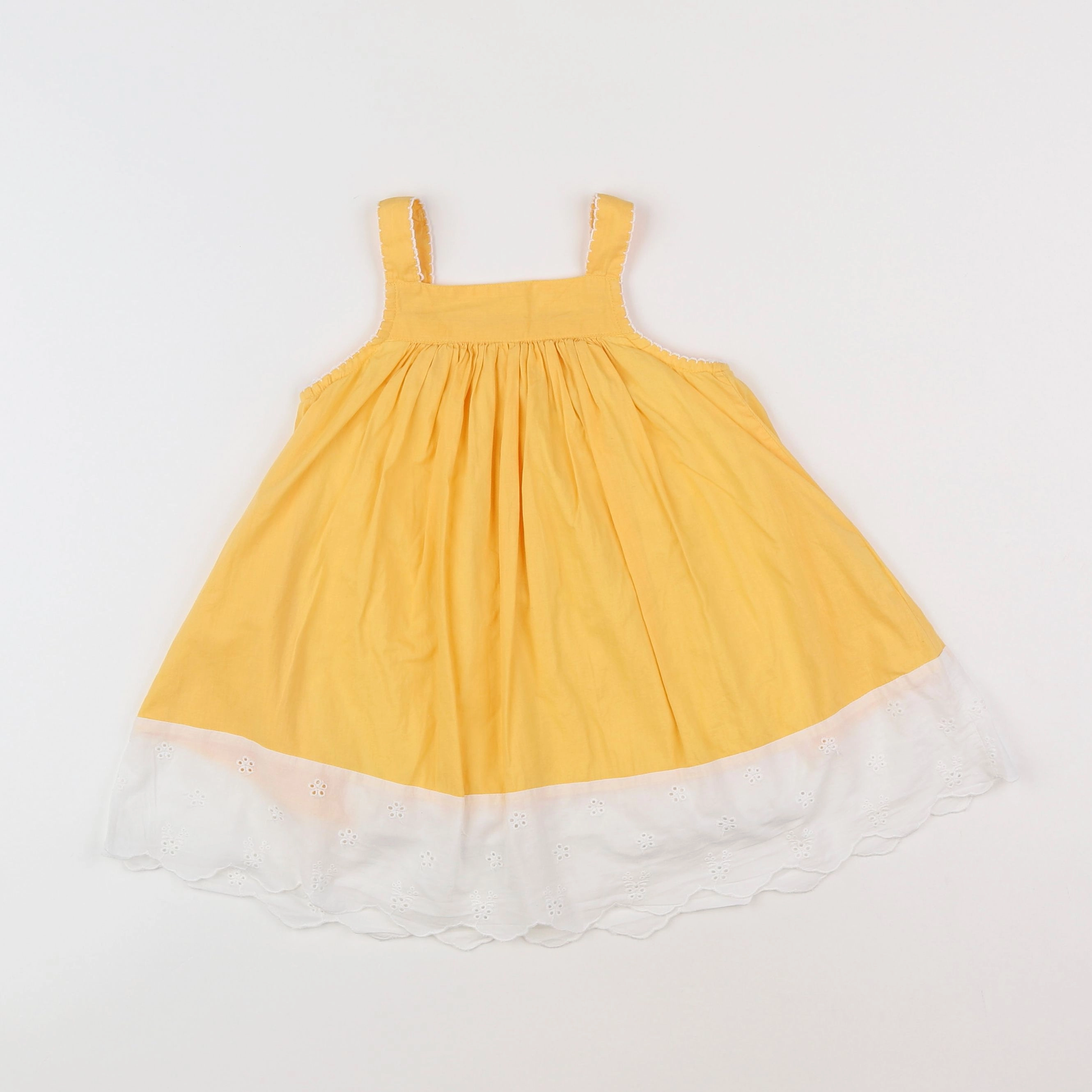 Vertbaudet - robe jaune - 12 mois
