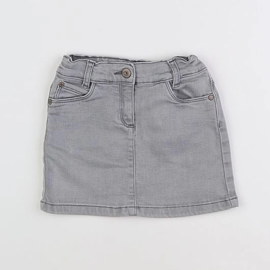 Vertbaudet - jupe gris - 4 ans