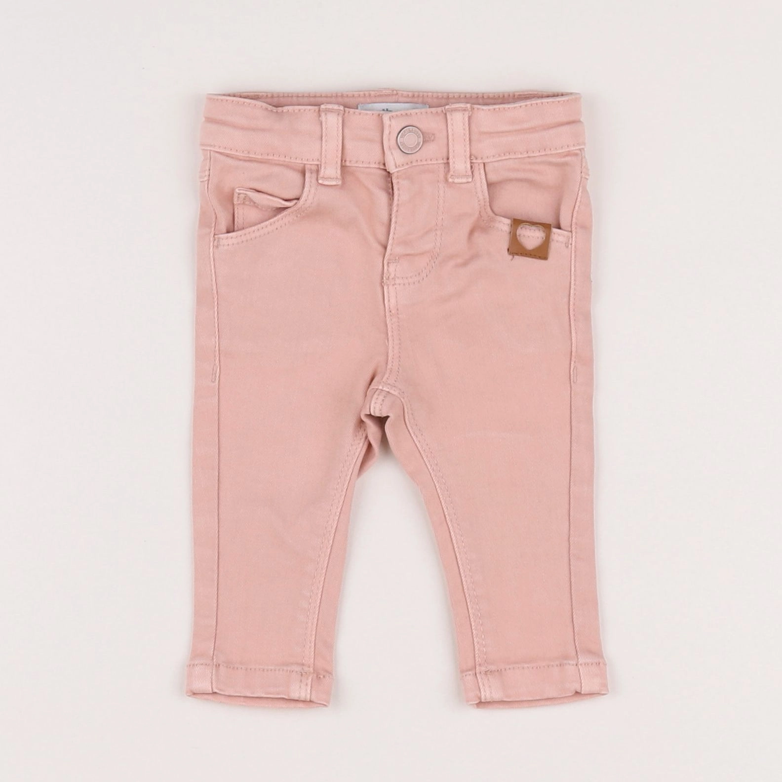 Vertbaudet - jean rose - 3 mois