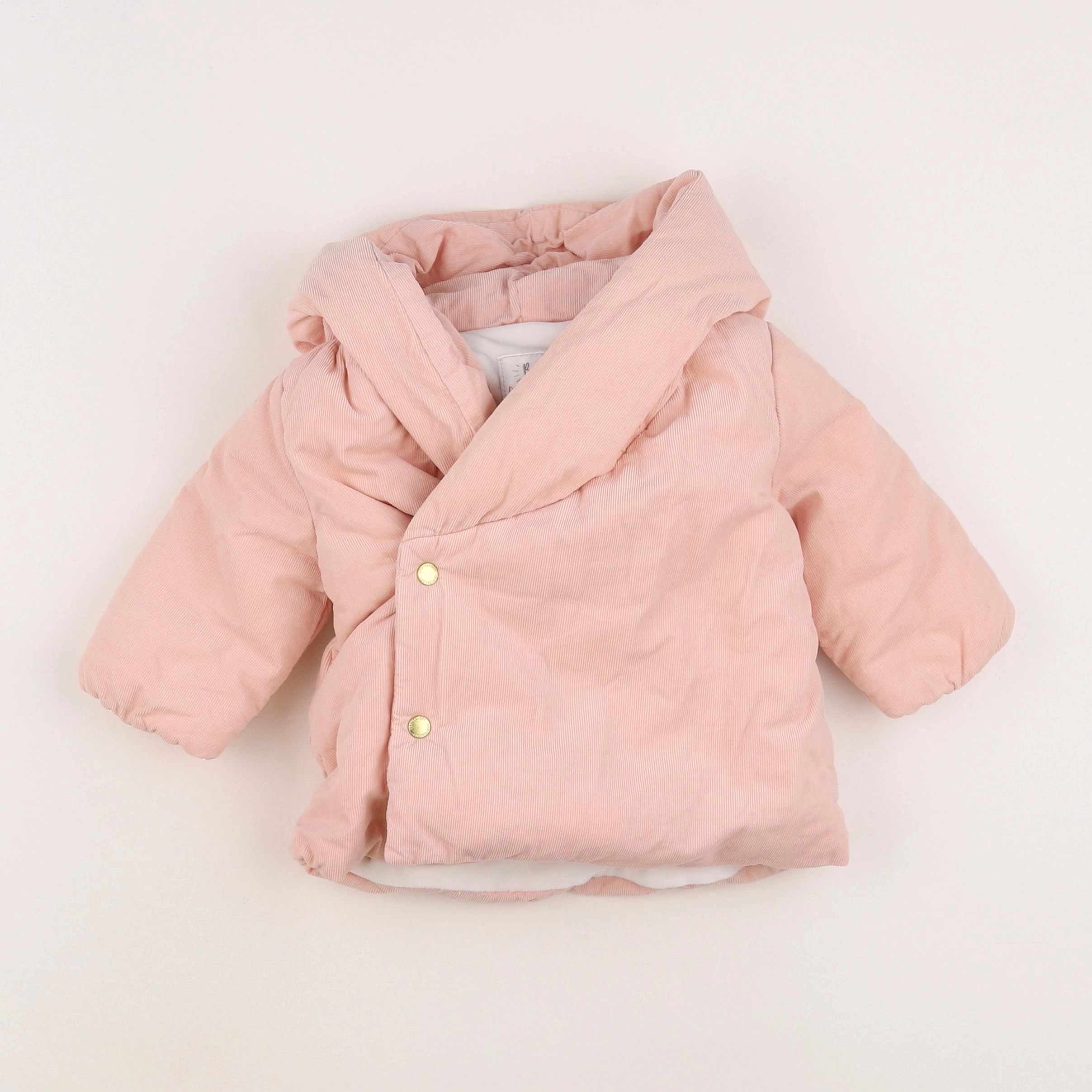 Vertbaudet - manteau rose - 6 mois
