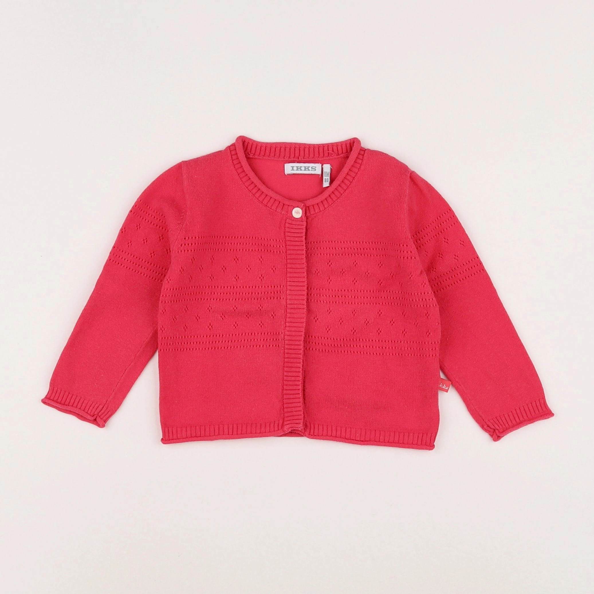 IKKS - gilet rose - 18 mois