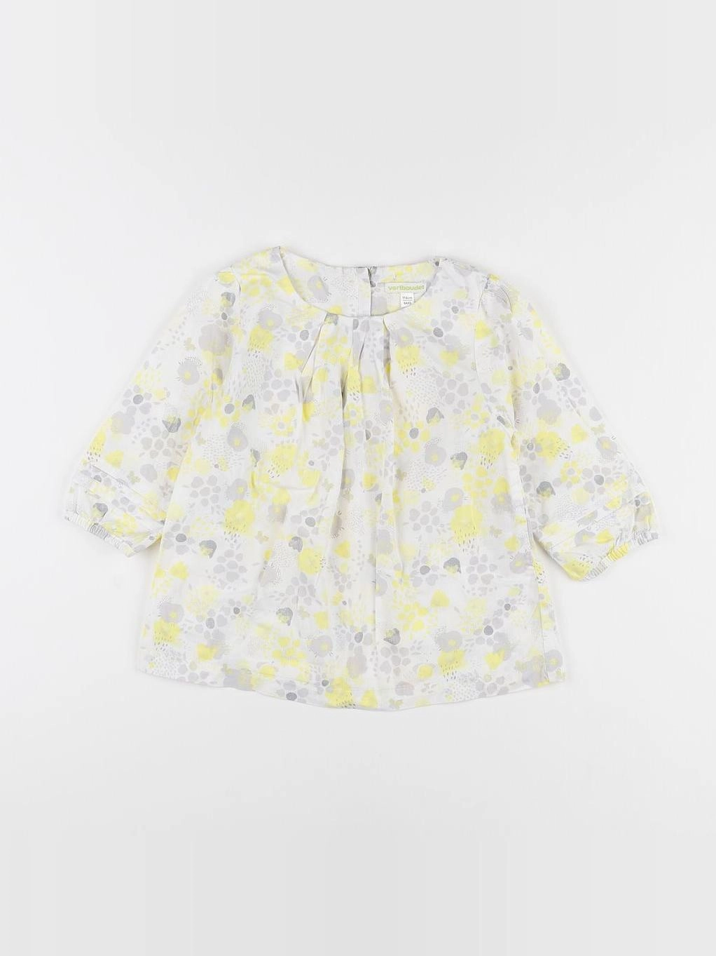 Vertbaudet - blouse jaune - 6 ans