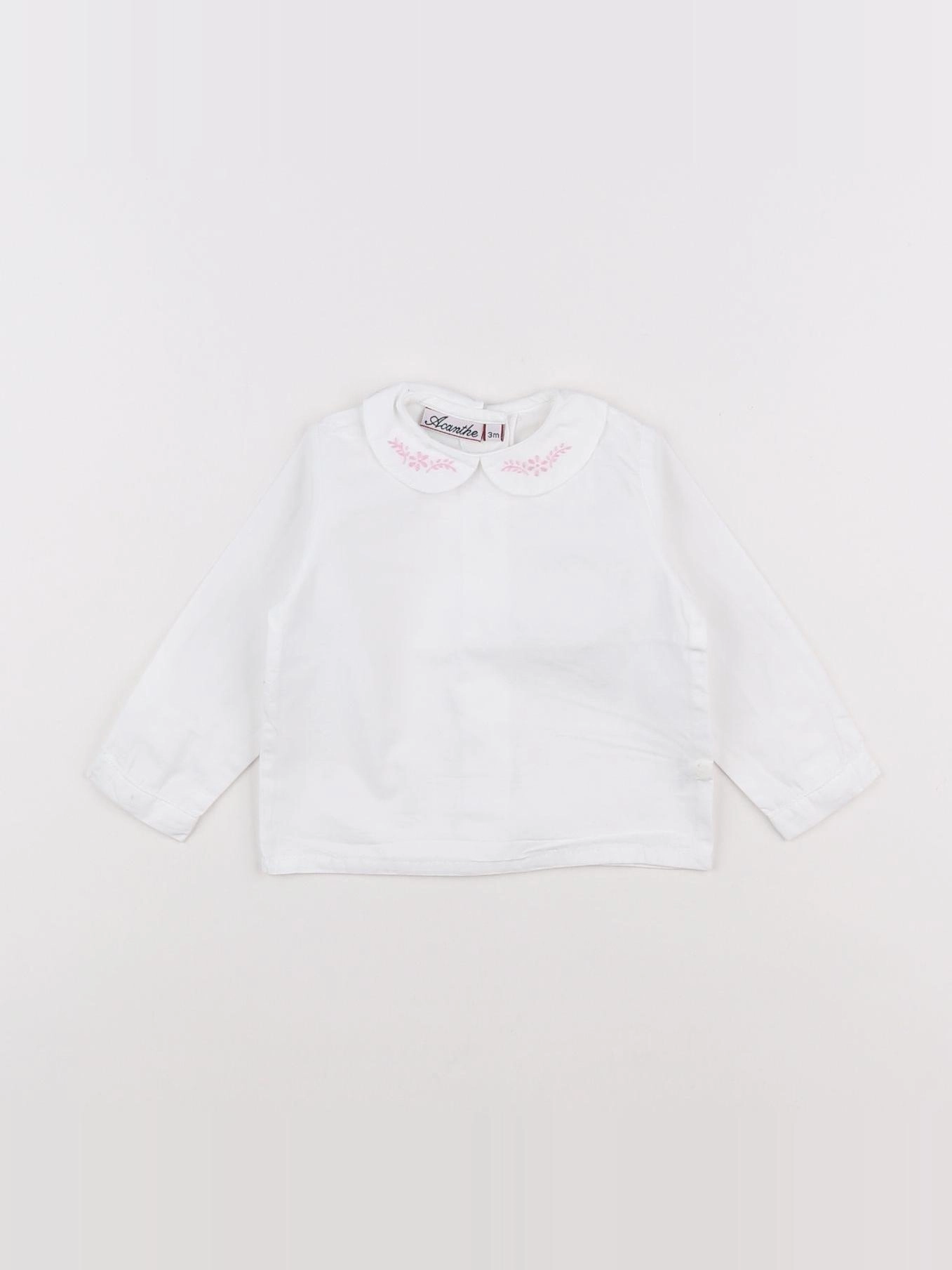 Acanthe - blouse blanc - 3 mois