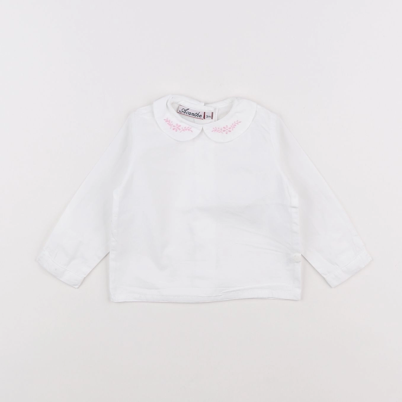 Acanthe - blouse blanc - 3 mois