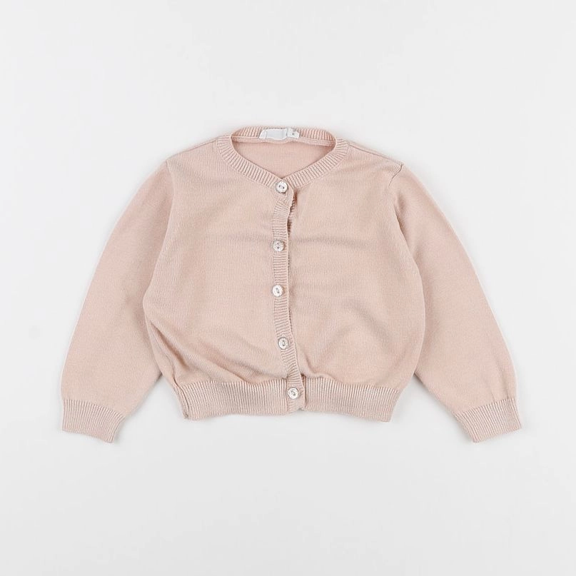 Eden & Victor - gilet rose - 18 mois