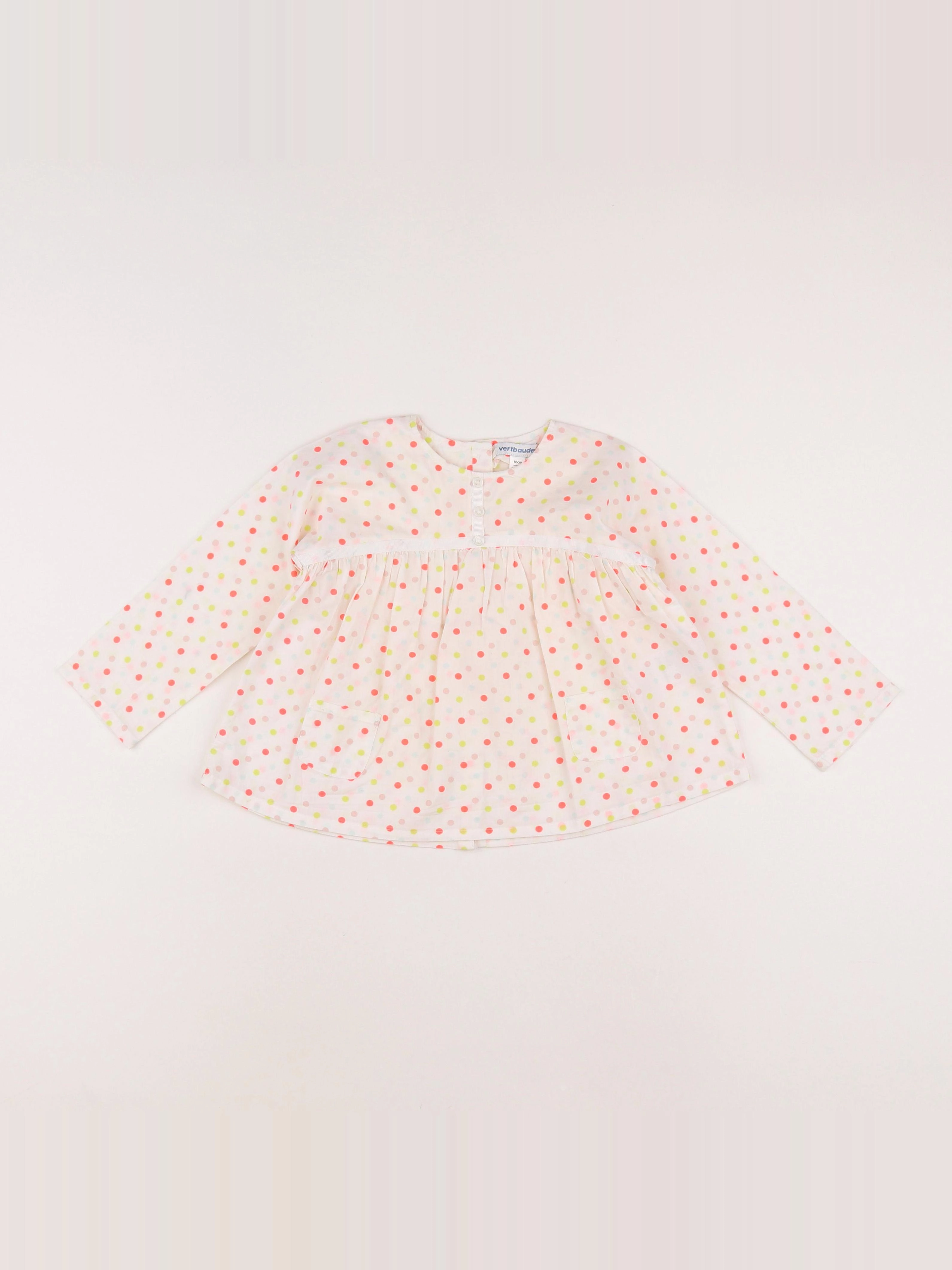 Vertbaudet - blouse blanc - 2 ans