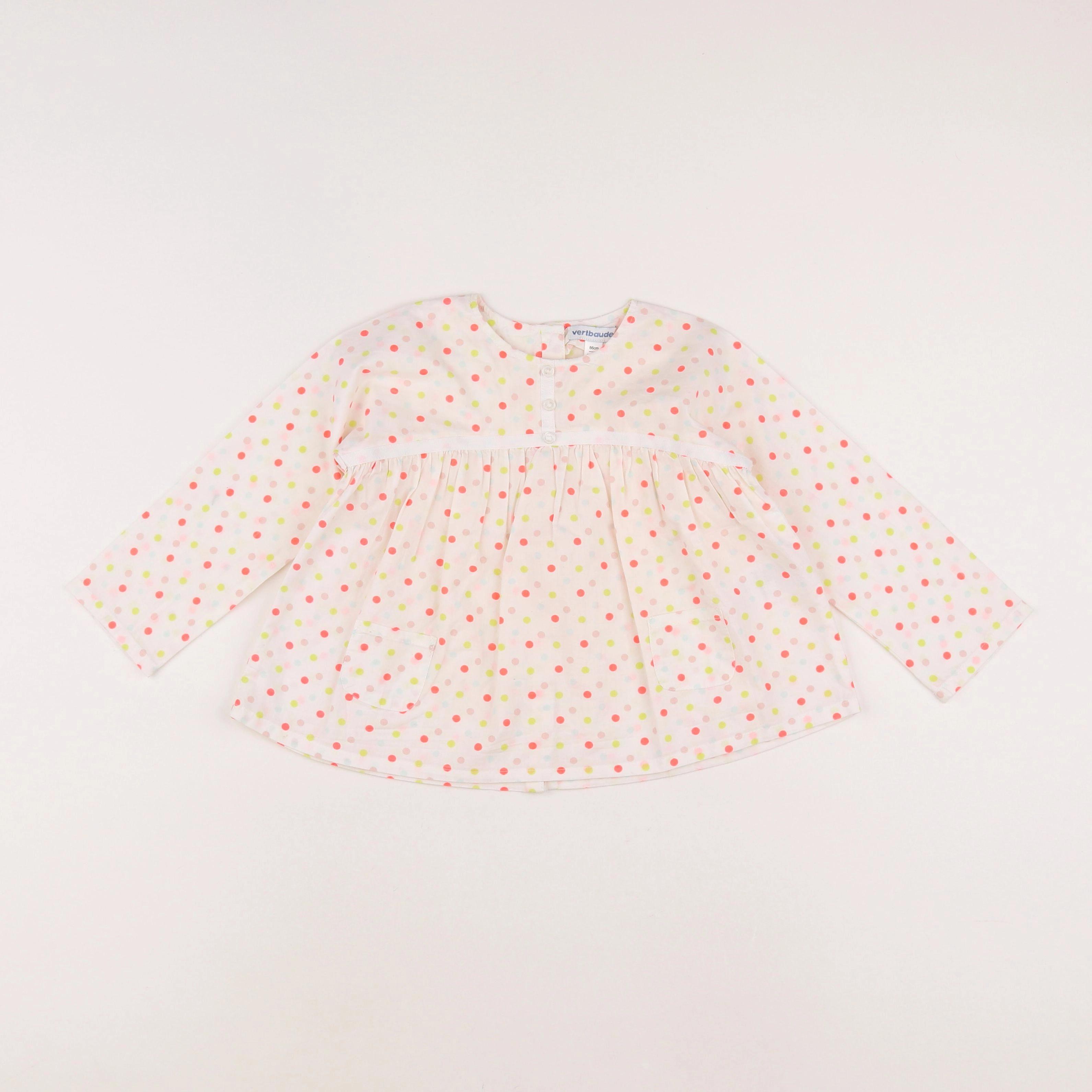 Vertbaudet - blouse blanc - 2 ans