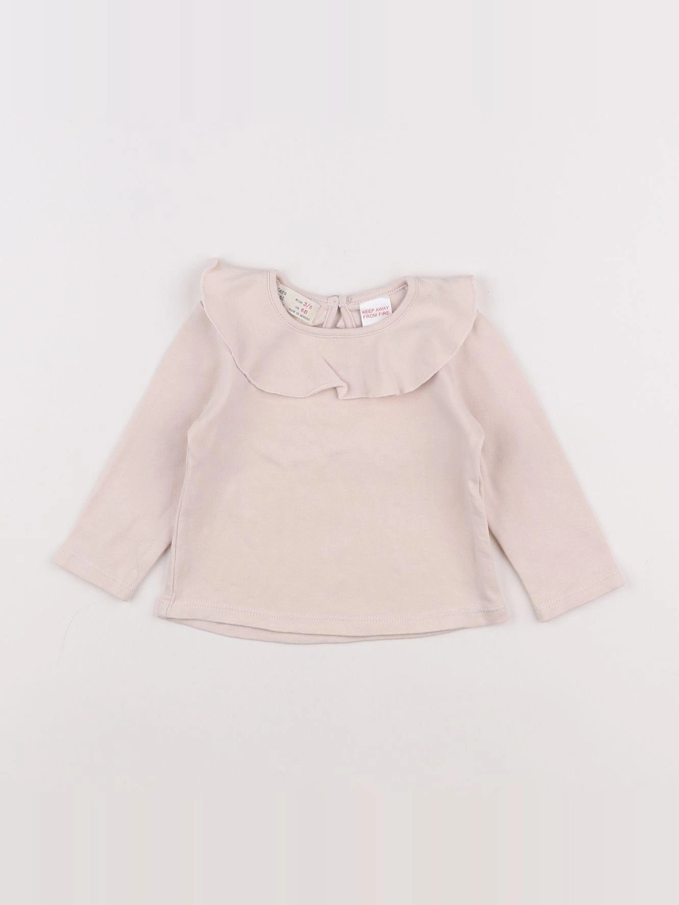 Zara - tee-shirt rose - 3/6 mois