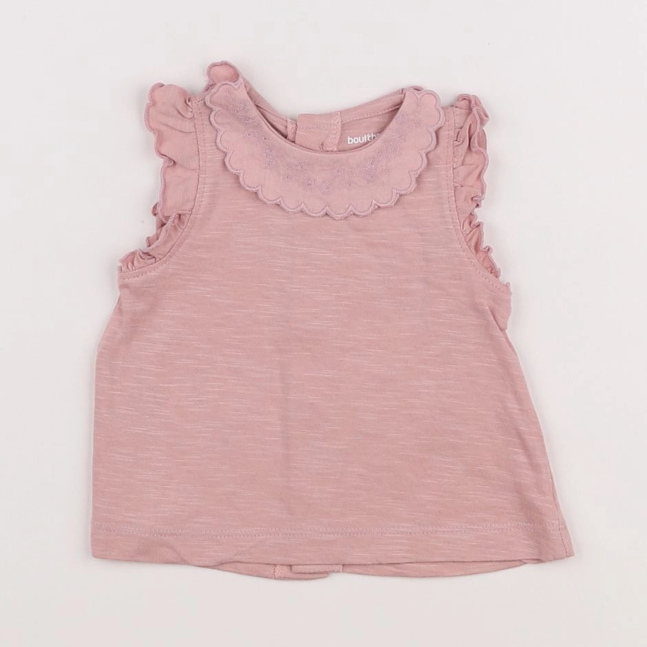 Boutchou - tee-shirt rose - 1 mois