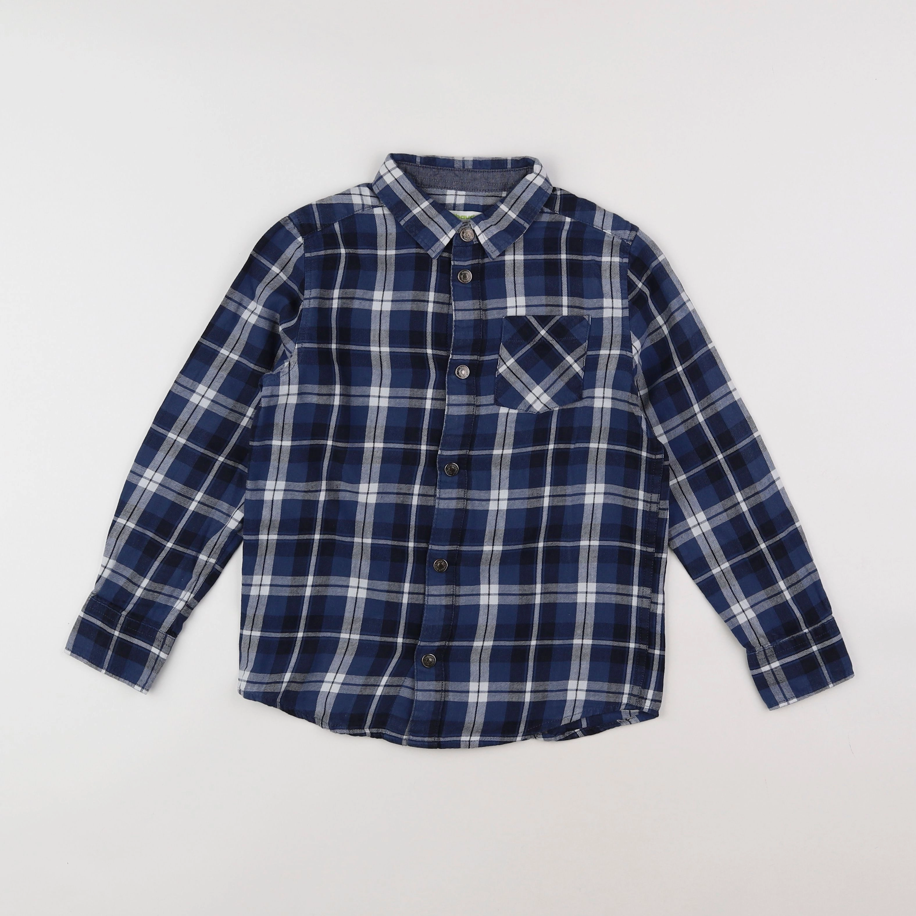 Vertbaudet - chemise bleu - 8 ans