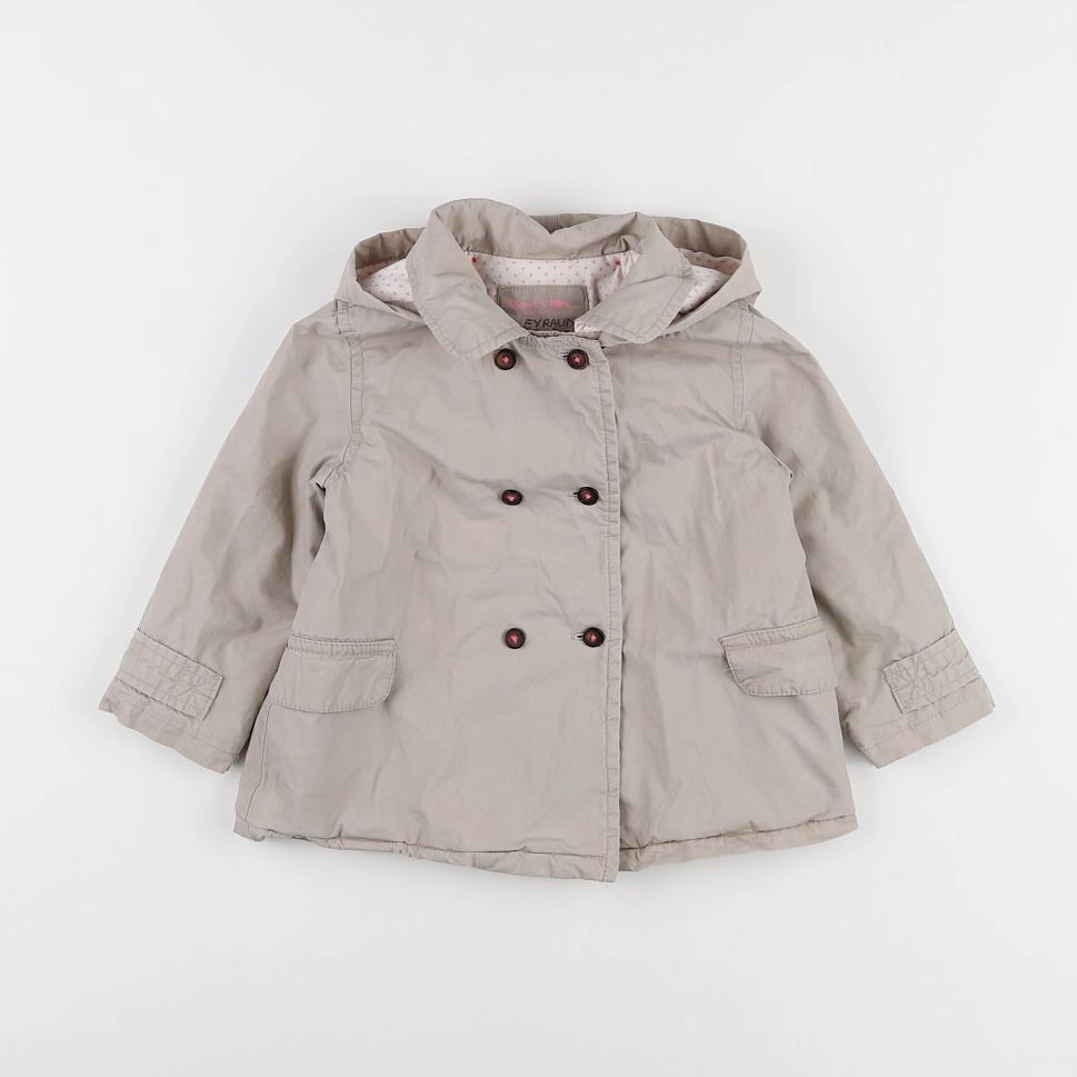 Boutchou - imperméable beige - 2 ans