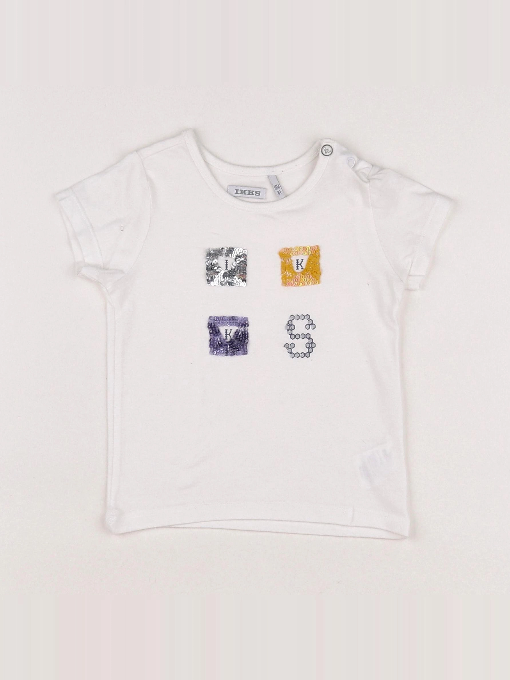 IKKS - tee-shirt blanc - 18 mois