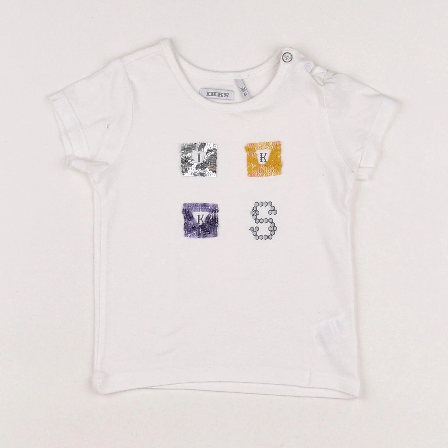 IKKS - tee-shirt blanc - 18 mois