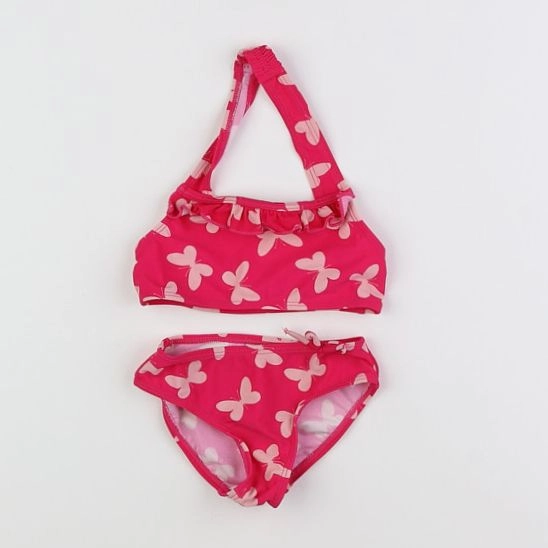 Vertbaudet - maillot de bain rose - 2 ans