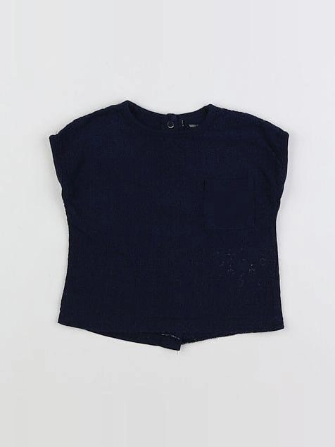Vertbaudet - tee-shirt bleu - 3 mois