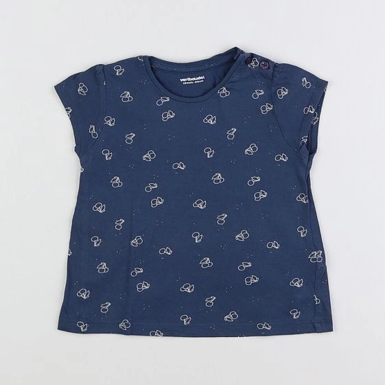 Vertbaudet - tee-shirt bleu - 18 mois