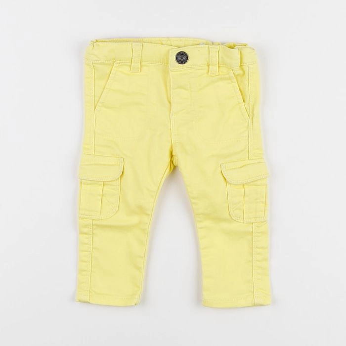 Vertbaudet - pantalon jaune - 9 mois