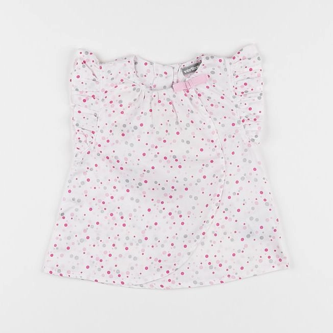 Vertbaudet - blouse blanc - 6 mois