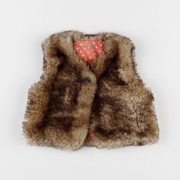 Vertbaudet - gilet marron - 6 mois