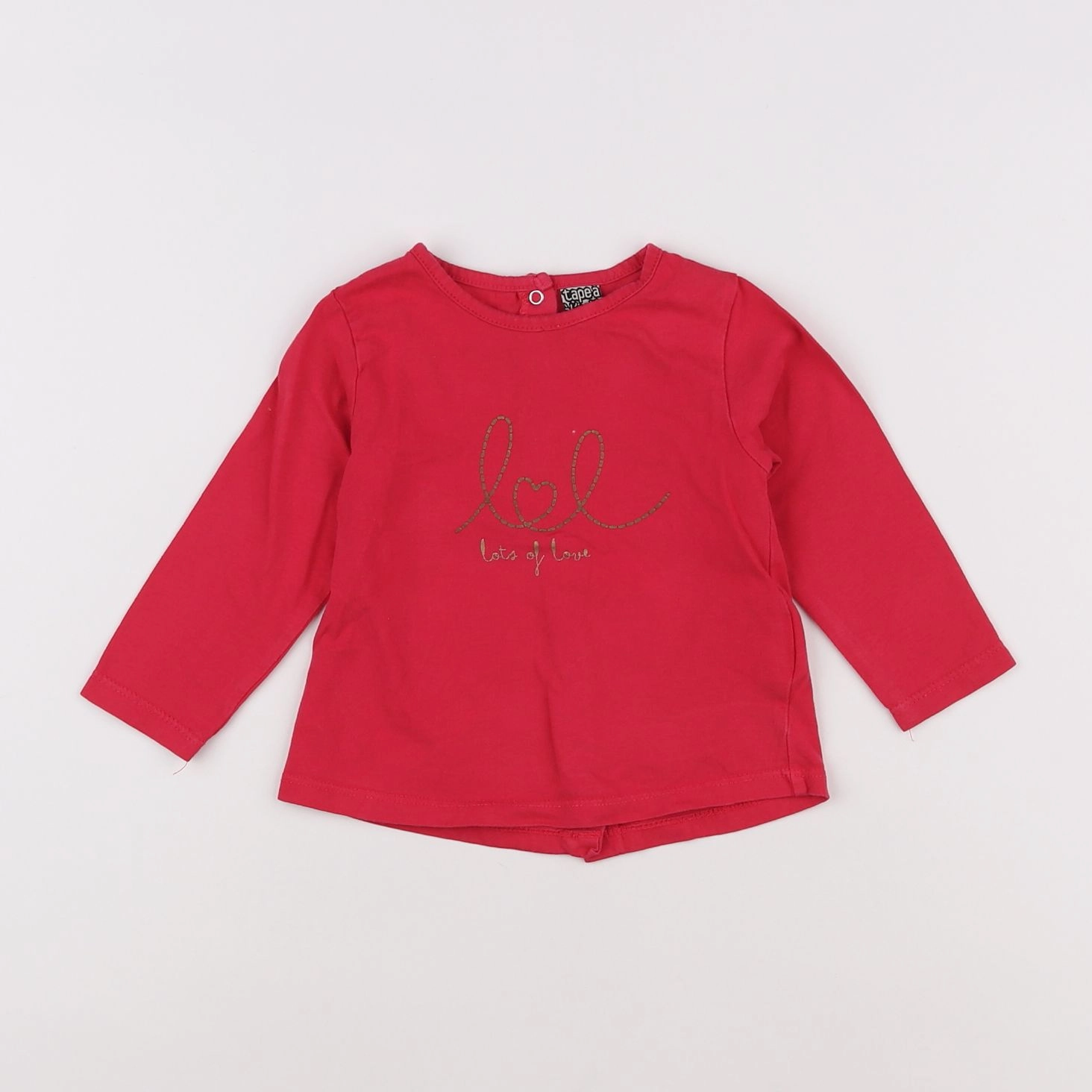 Tape à l'oeil - tee-shirt rose - 12 mois