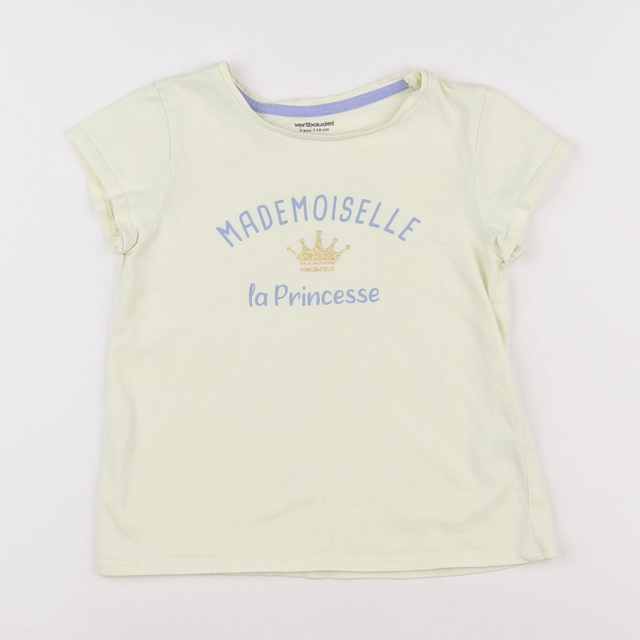 Vertbaudet - tee-shirt jaune - 5 ans