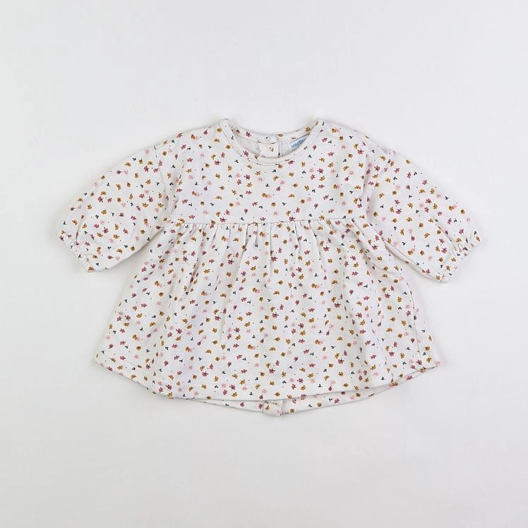 Vertbaudet - robe blanc - 6 mois