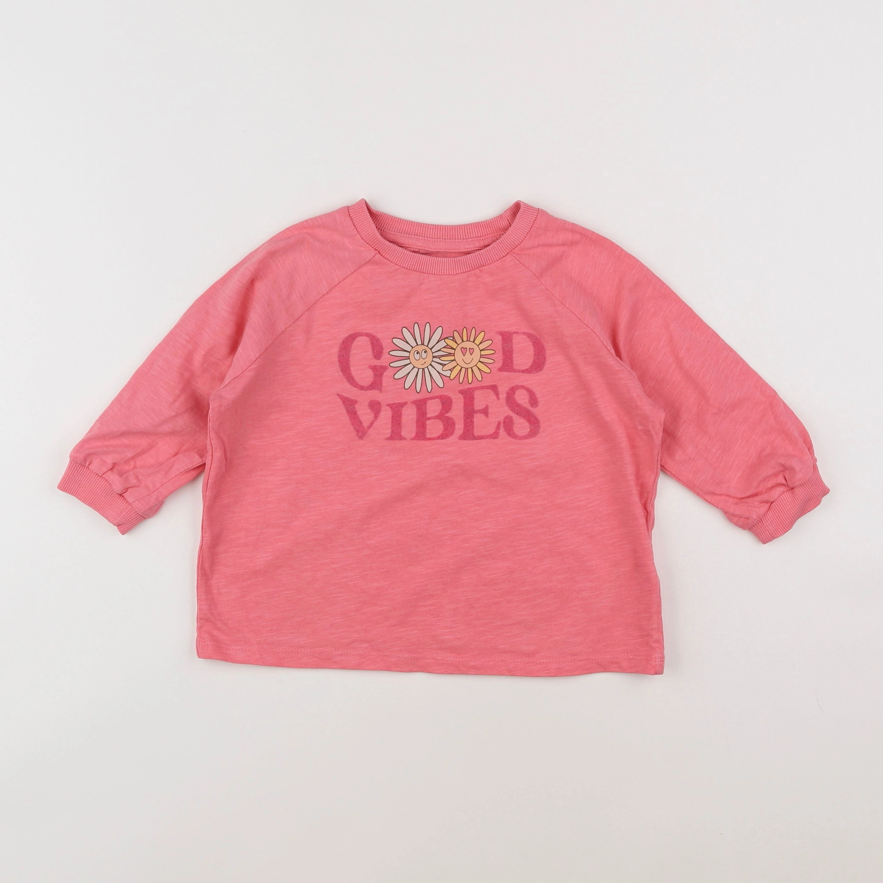 Vertbaudet - sweat rose - 5 ans