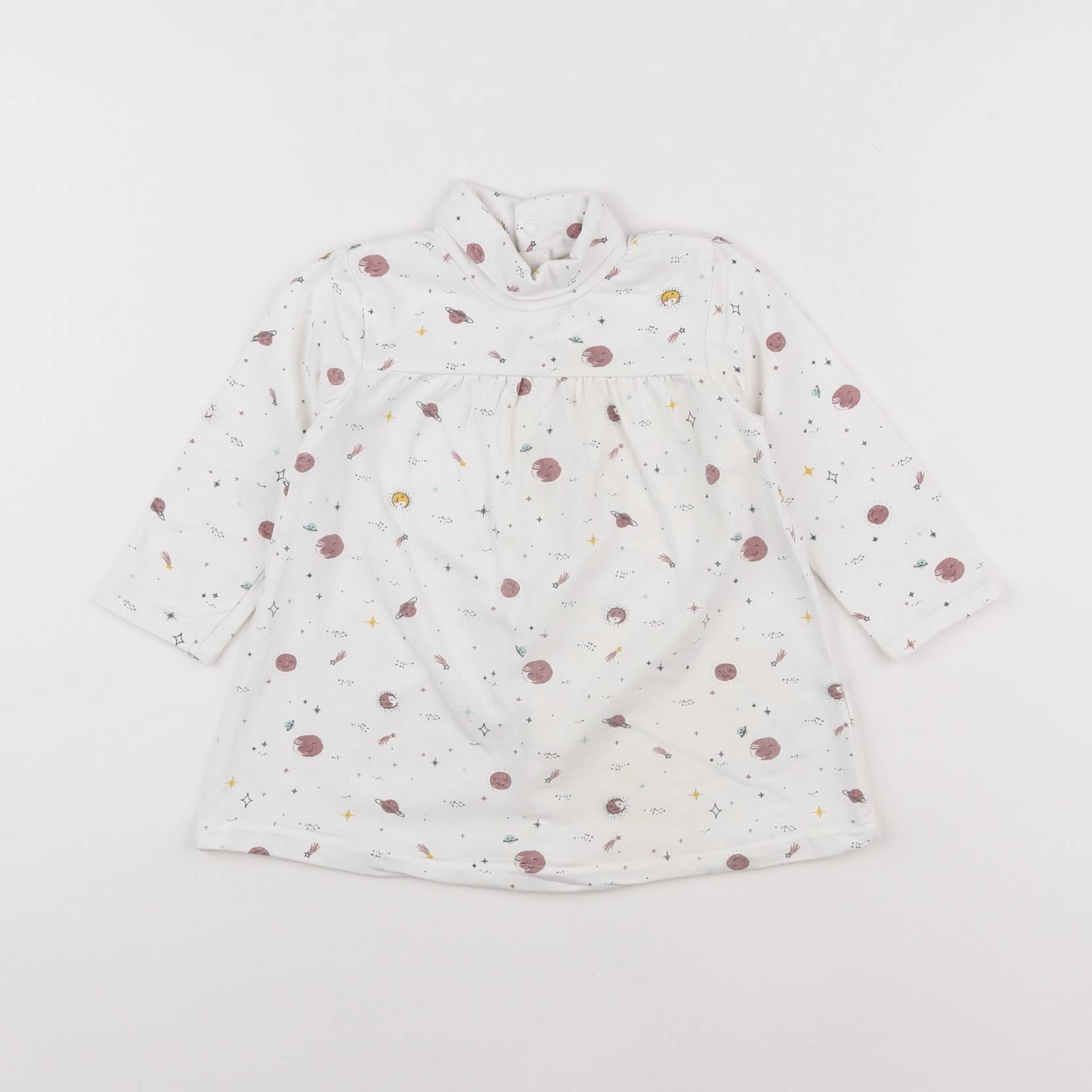 Vertbaudet - robe blanc - 12 mois