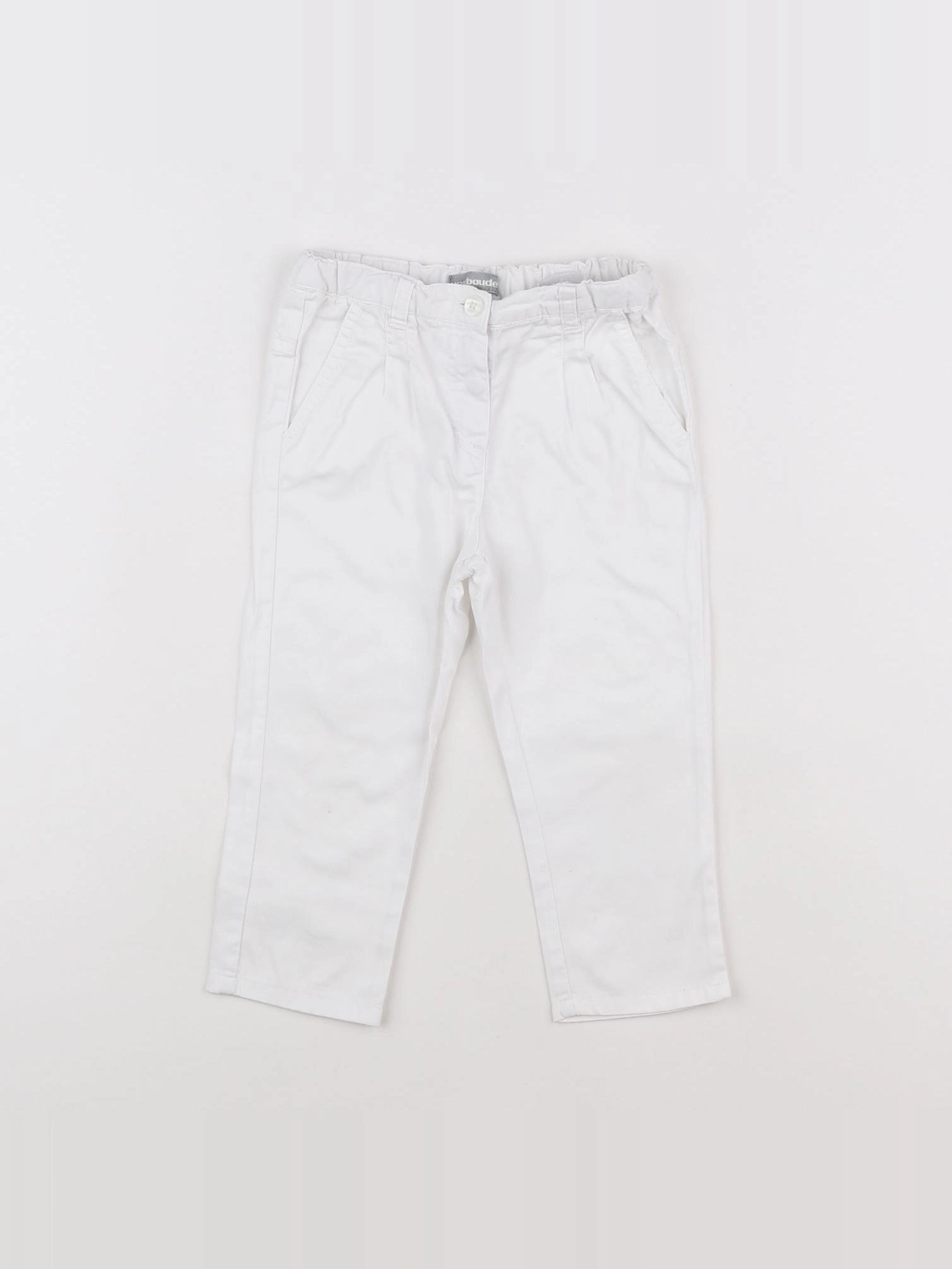 Vertbaudet - pantalon blanc - 2 ans