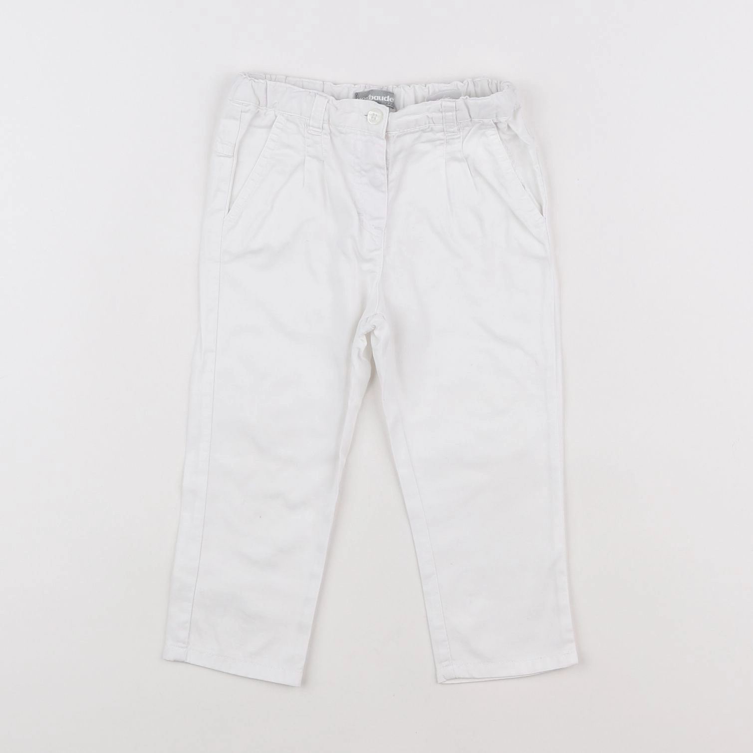 Vertbaudet - pantalon blanc - 2 ans