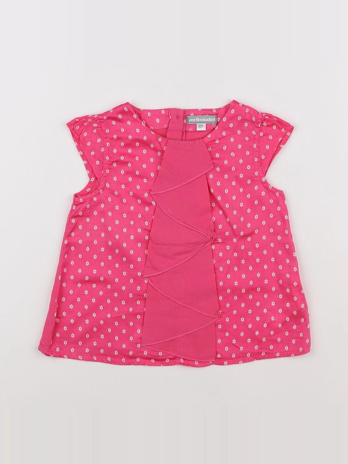 Vertbaudet - blouse rose - 2 ans