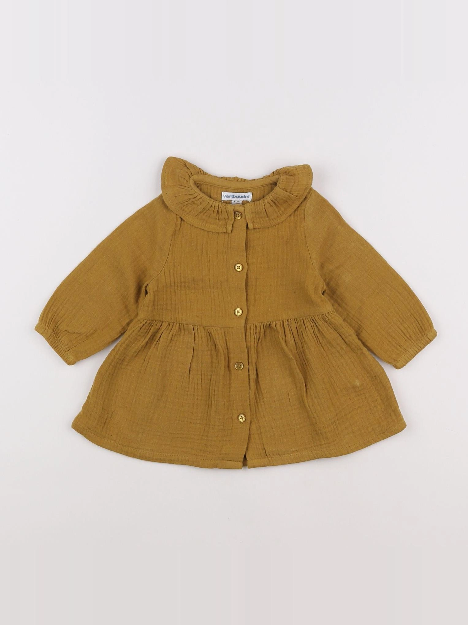 Vertbaudet - robe jaune - 6 mois