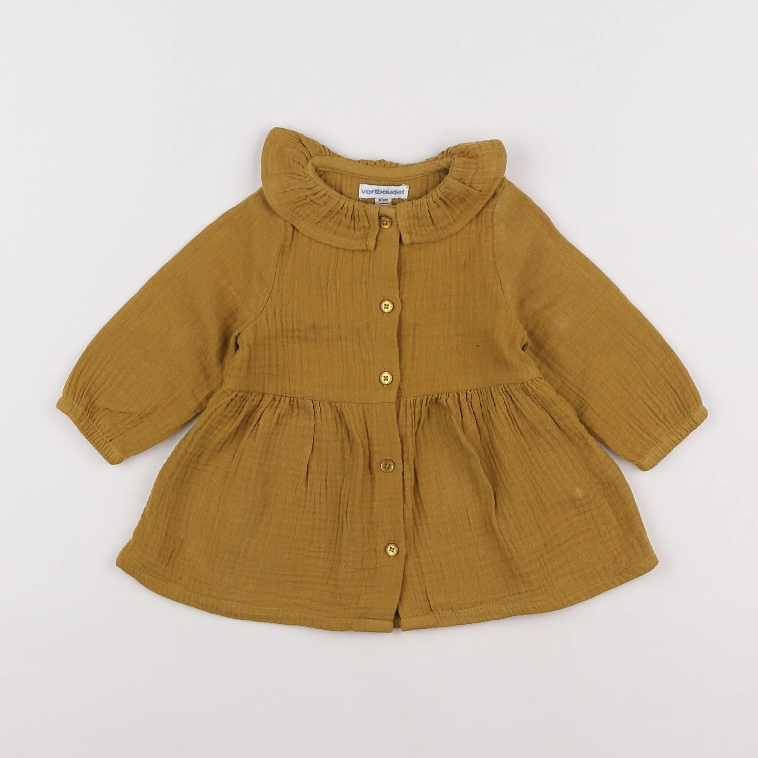 Vertbaudet - robe jaune - 6 mois