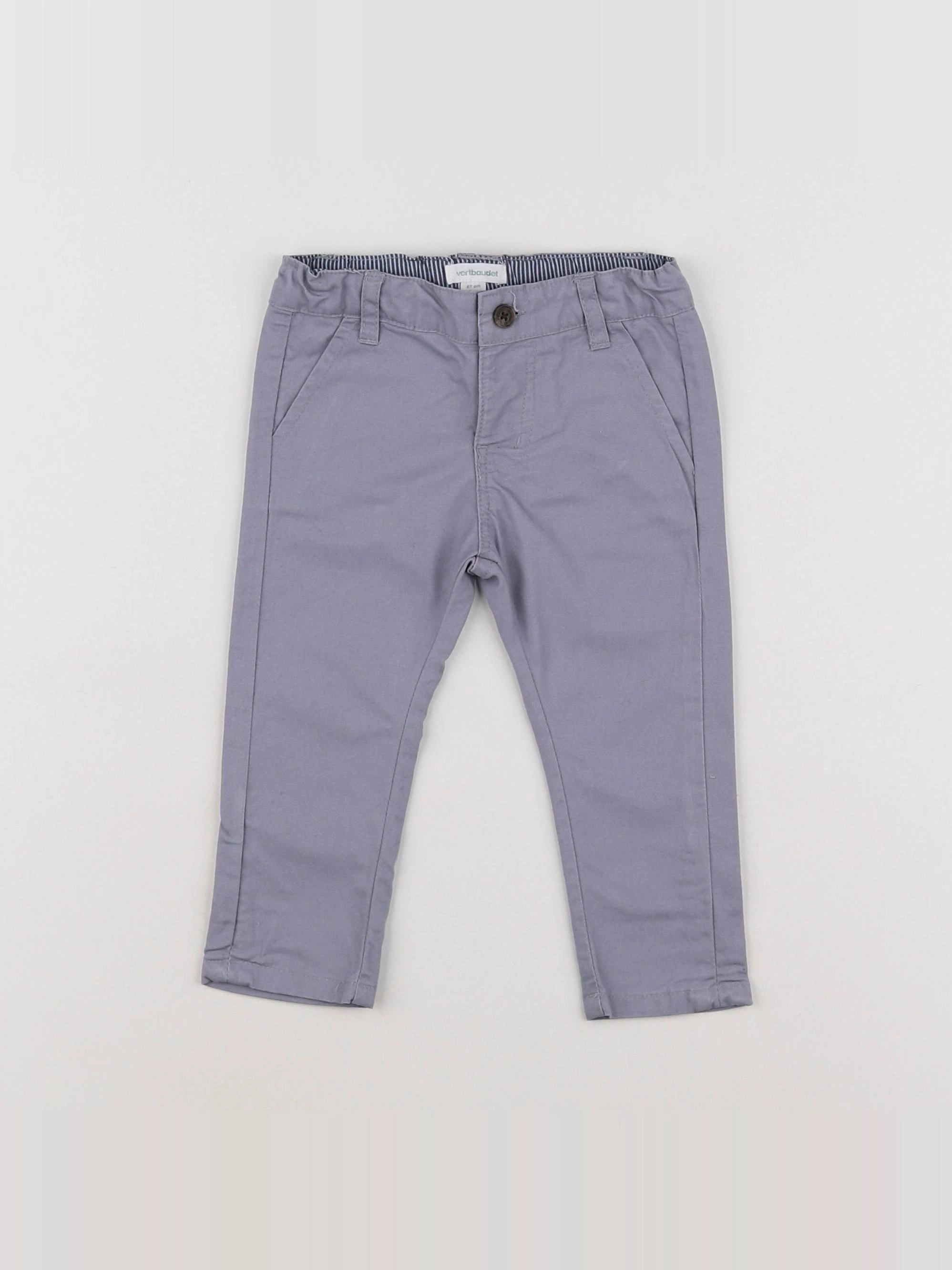 Vertbaudet - pantalon gris - 6 mois