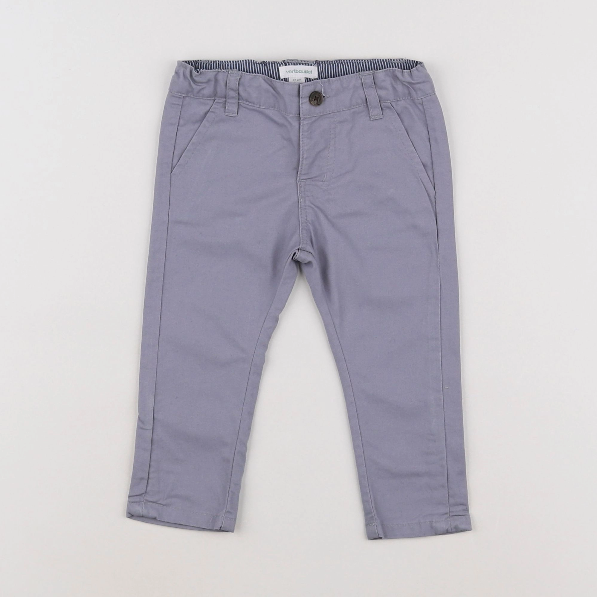 Vertbaudet - pantalon gris - 6 mois