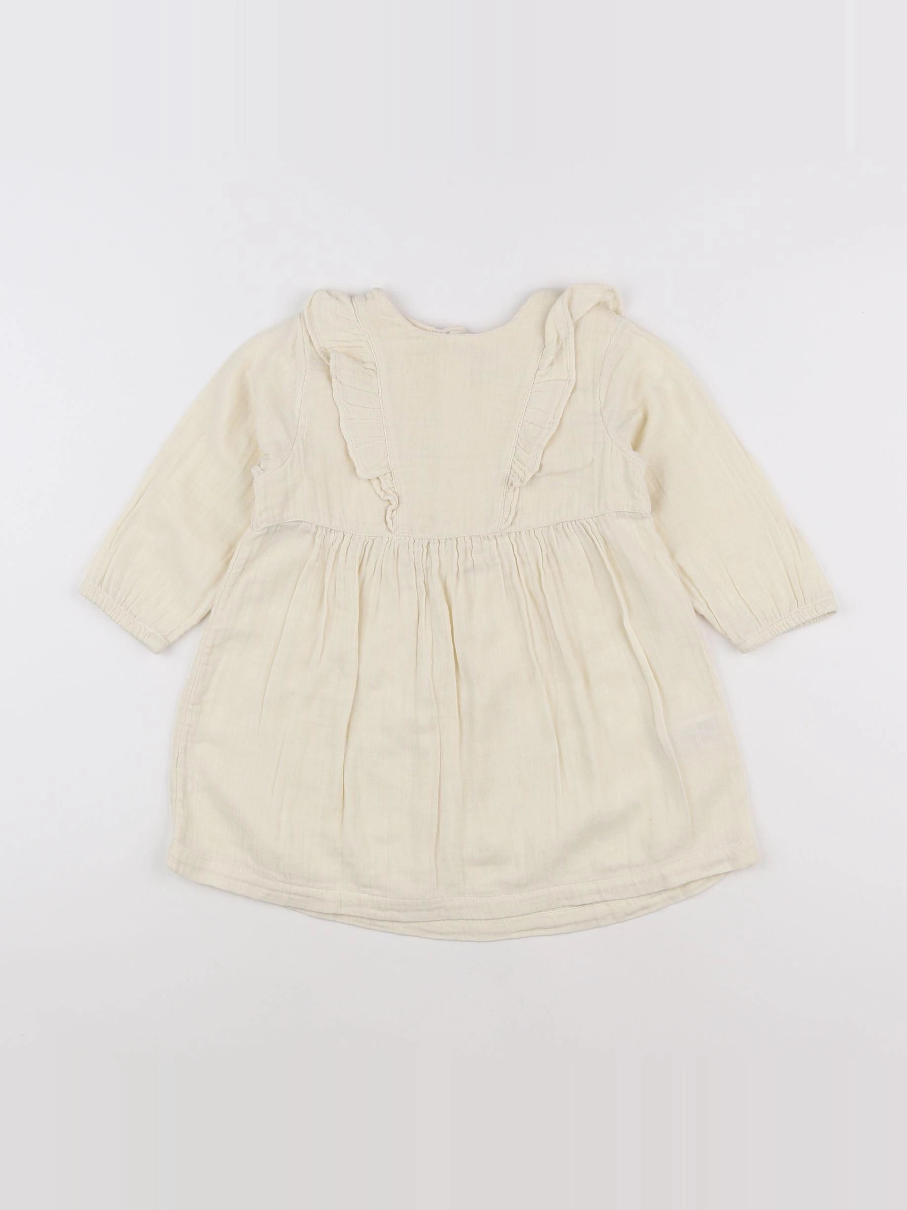 Petit Bateau - robe beige - 2 ans