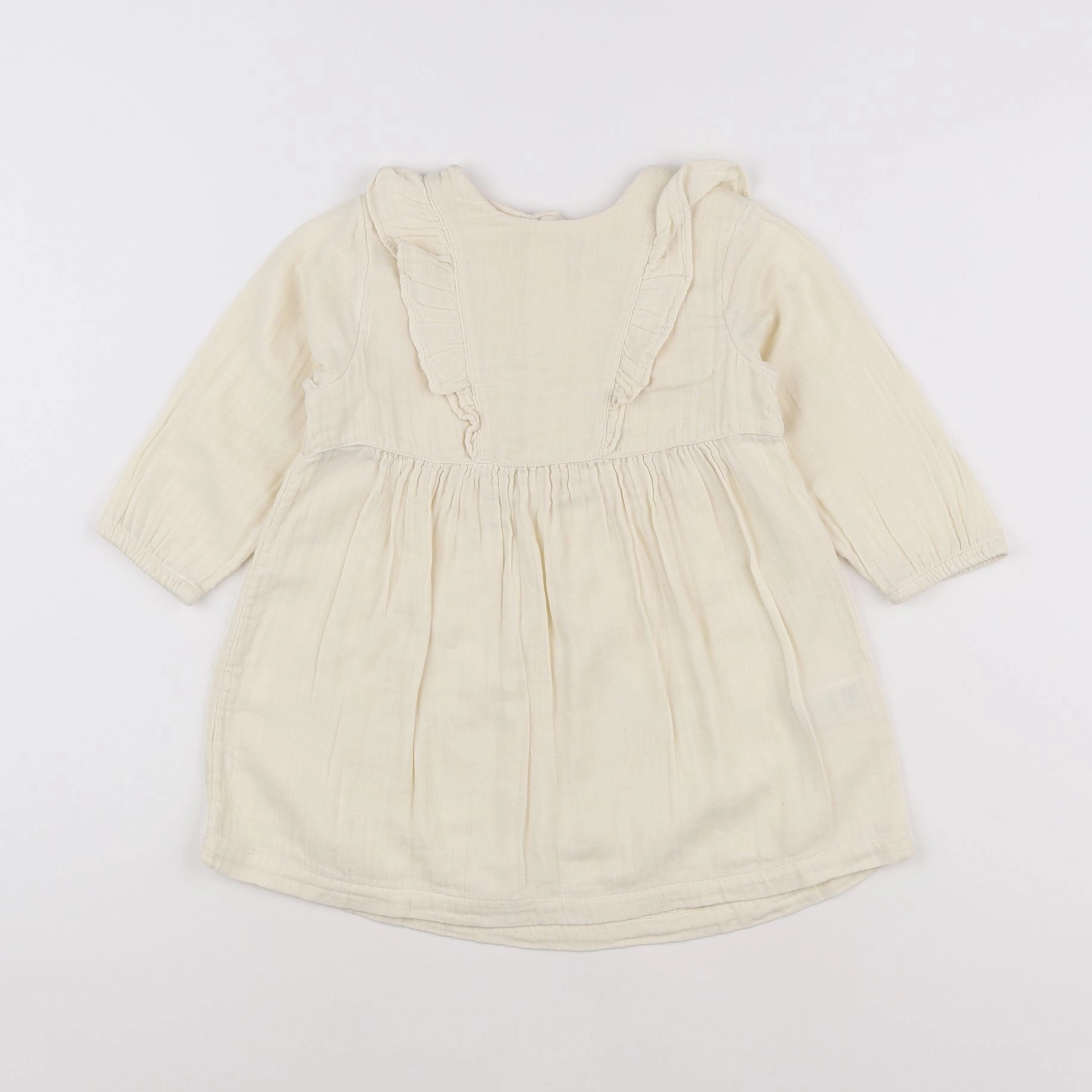 Petit Bateau - robe beige - 2 ans