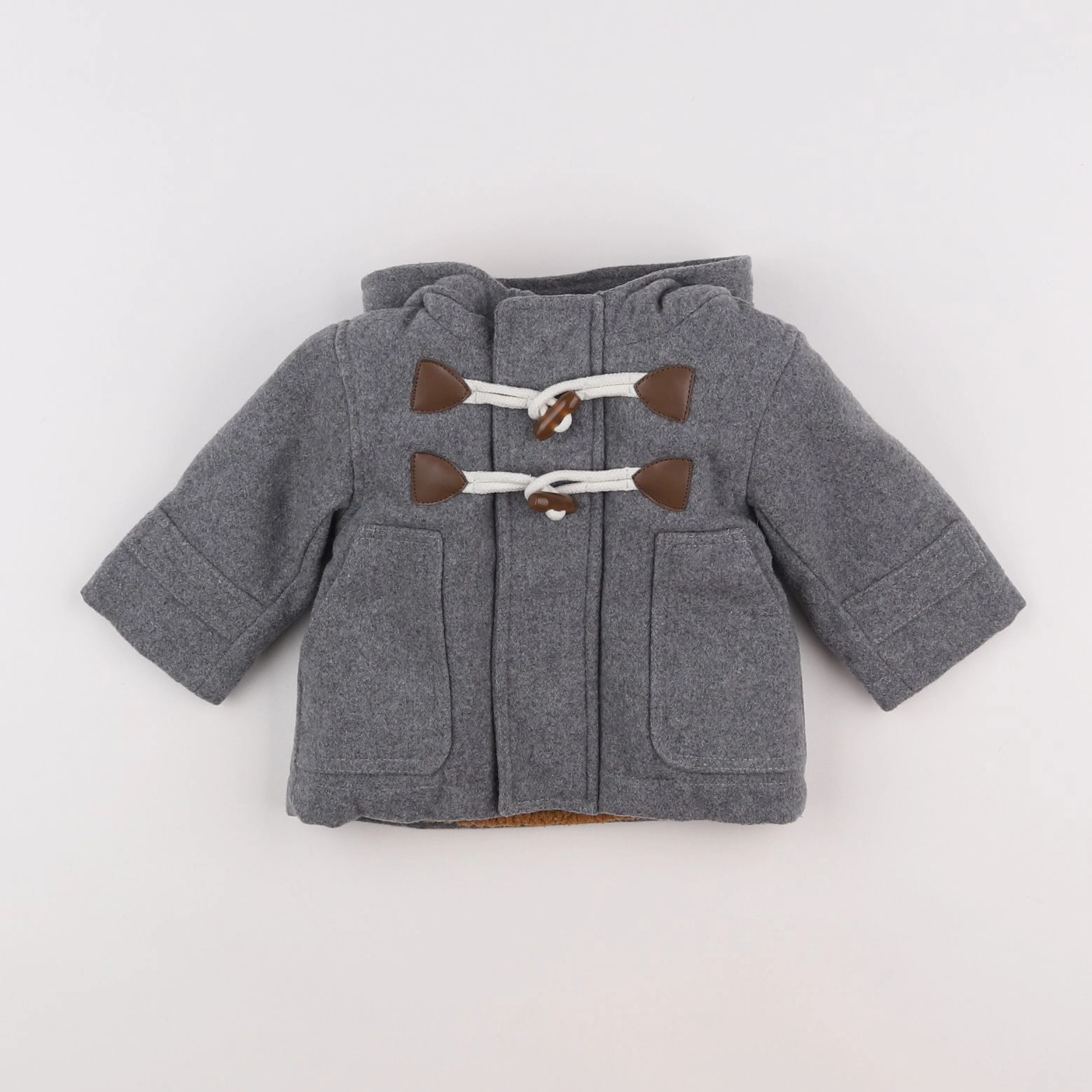 Vertbaudet - manteau gris - 3 mois