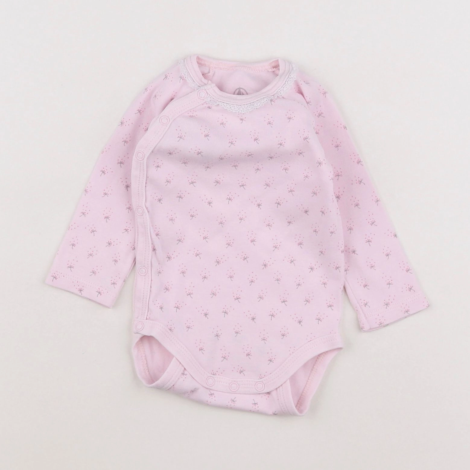 Petit Bateau - body rose - 3 mois