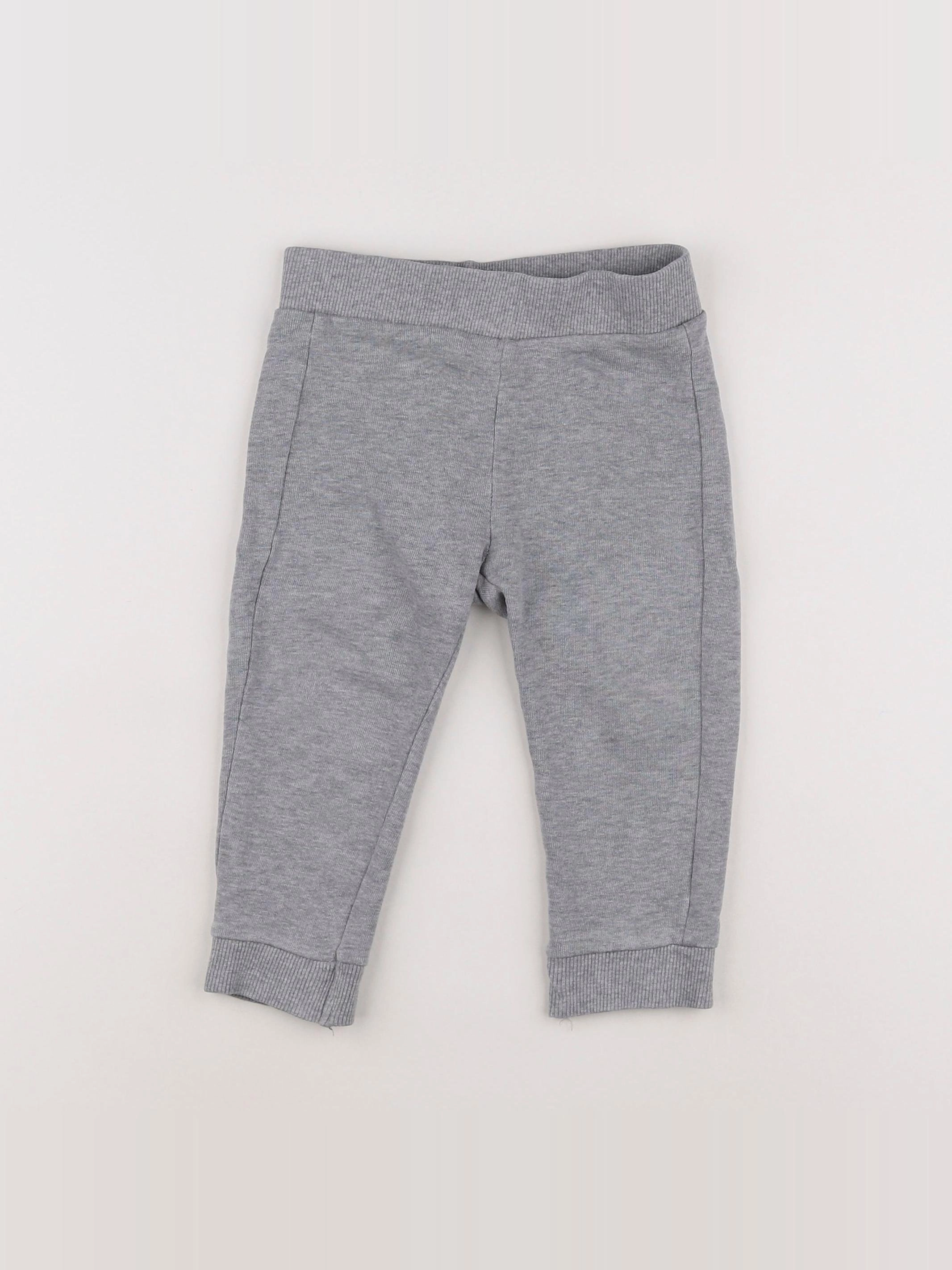 Benetton - jogging gris - 12 mois