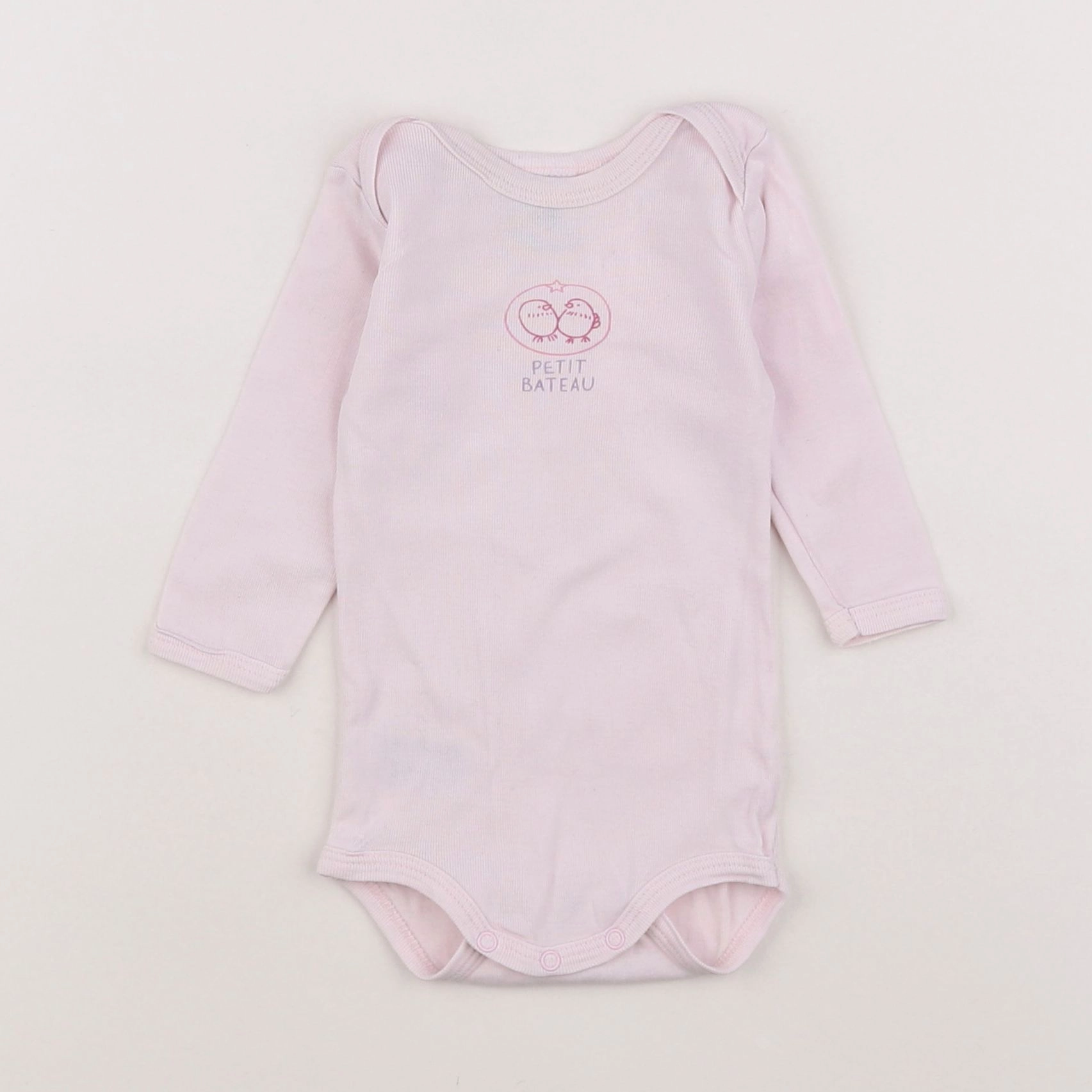 Petit Bateau - body rose - 3 mois