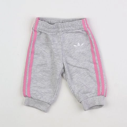 Adidas - jogging gris - 0/3 mois